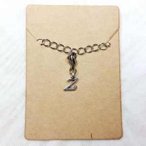 Charm Buchstabe "Z" Silberfarben