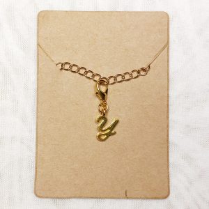 Charm Buchstabe "Y" Goldfarben
